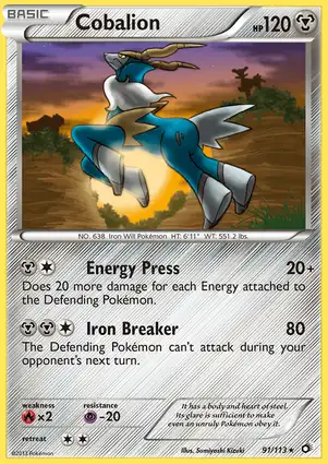Cobalion 91/113 Legendary Treasures