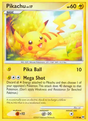 Pikachu 71/99 Arceus