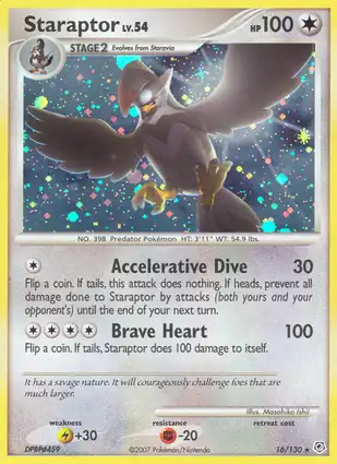 Staraptor 16/130 Diamond & Pearl