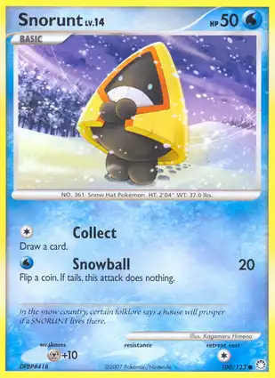 Snorunt 100/123 Mysterious Treasures