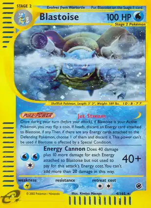 Blastoise 4/165 Expedition Base Set