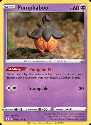 Pumpkaboo 076/203 Evolving Skies