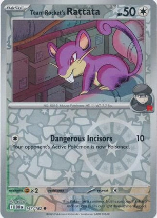 Team Rocket's Rattata 147/182 Destined Rivals