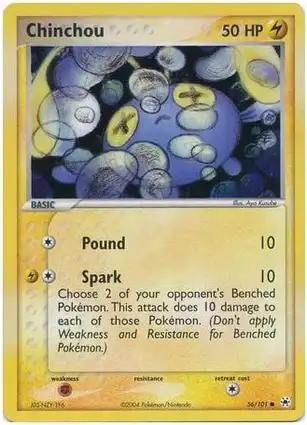 Chinchou 56/101 EX Hidden Legends