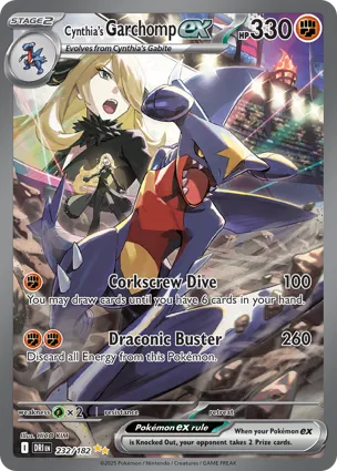 Cynthia's Garchomp ex 232/182 Destined Rivals
