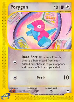 Porygon 103a/147 Aquapolis