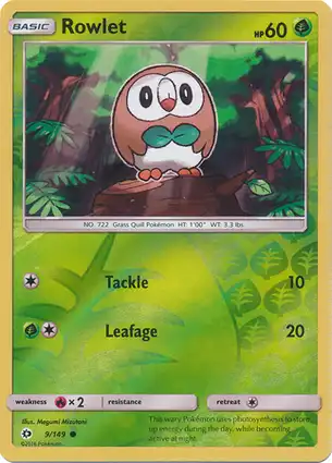 Rowlet 9/149 Sun & Moon