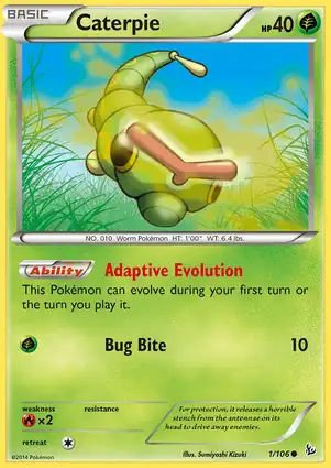 Caterpie 1/106 Flashfire