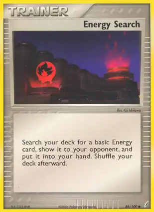 Energy Search 86/100 EX Crystal Guardians