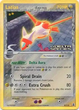 Latias 8/113 EX Delta Species