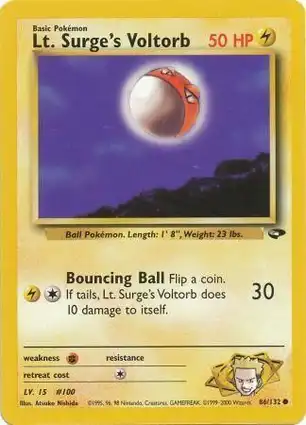 Lt. Surge's Voltorb 86/132 Gym Challenge