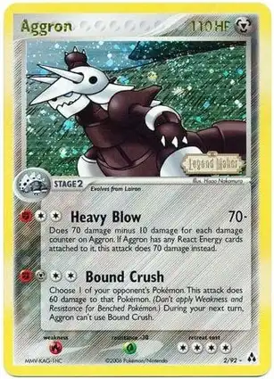 Aggron 2/92 EX Legend Maker