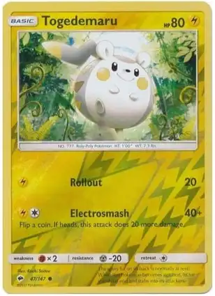 Togedemaru 47/147 Burning Shadows