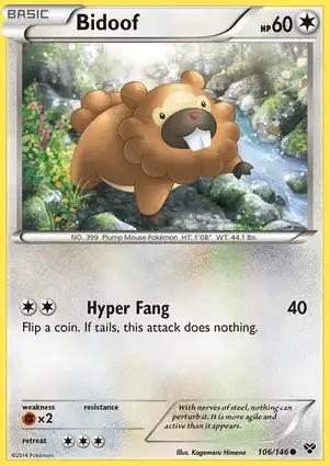 Bidoof 106/146 XY