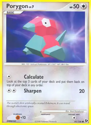 Porygon 81/106 Great Encounters