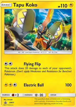 Tapu Koko SM31 Sun & Moon Promos