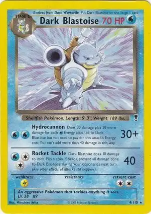 Dark Blastoise 4/110 Legendary Collection