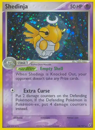 Shedinja 14/107 EX Deoxys