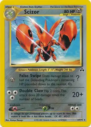 Scizor 29/75 Neo Discovery