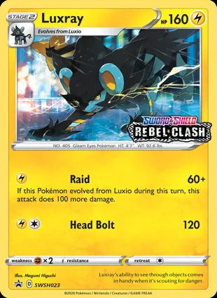 Luxray SWSH023 Sword & Shield Promos