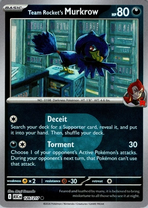 Team Rocket's Murkrow 126/217 Ascended Heroes