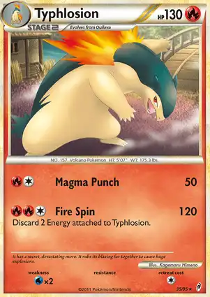 Typhlosion 35/95 Call of Legends