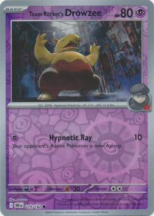 Team Rocket's Drowzee 079/182 Destined Rivals