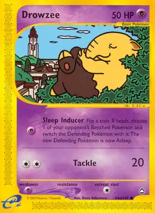 Drowzee 74a/147 Aquapolis