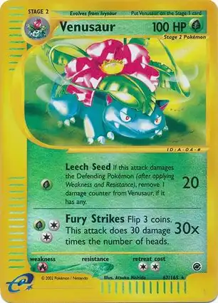 Venusaur 67/165 Expedition Base Set
