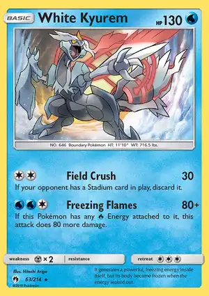 White Kyurem 63/214 Lost Thunder