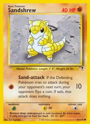 Sandshrew 91/110 Legendary Collection