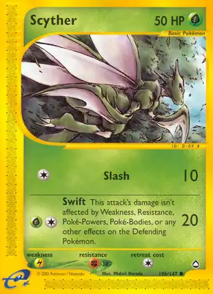 Scyther 106/147 Aquapolis