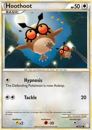 Hoothoot 66/123 HeartGold & SoulSilver