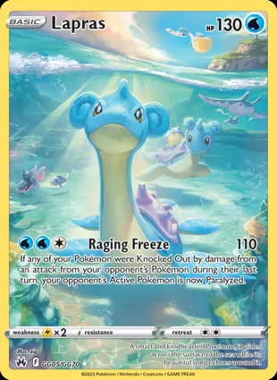 Lapras GG05/GG70 Crown Zenith