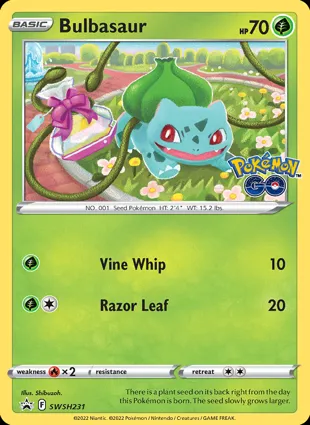 Bulbasaur SWSH231 Sword & Shield Promos