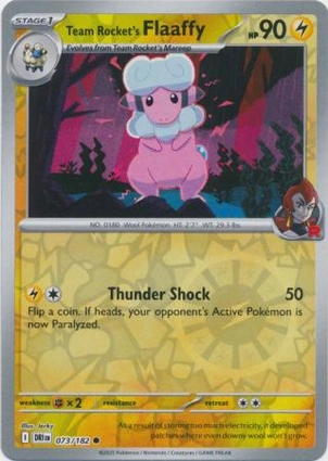 Team Rocket's Flaaffy 073/182 Destined Rivals