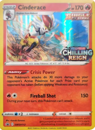 Cinderace SWSH112 Sword & Shield Promos
