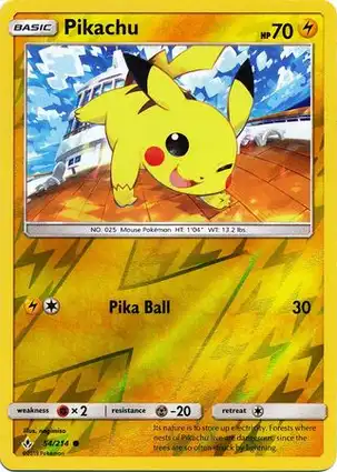 Pikachu 54/214 Unbroken Bonds