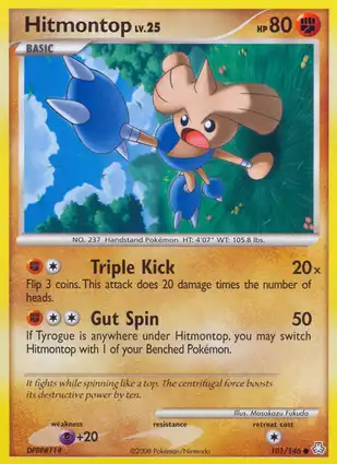 Hitmontop 101/146 Legends Awakened