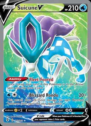Suicune V 173/203 Evolving Skies