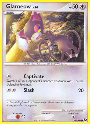 Glameow 68/106 Great Encounters