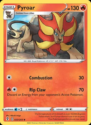 Pyroar 023/203 Evolving Skies