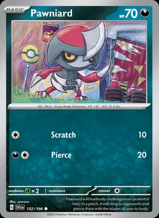 Pawniard 132/198 Scarlet & Violet