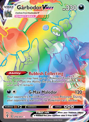 Garbodor VMAX 216/203 Evolving Skies