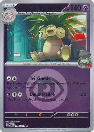 Team Rocket's Exeggutor 078/217 Ascended Heroes