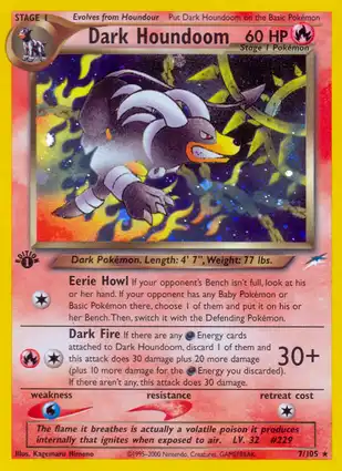 Dark Houndoom 7/105 Neo Destiny 1st Edition