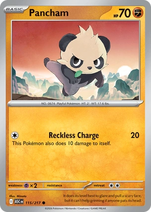 Pancham 115/217 Ascended Heroes