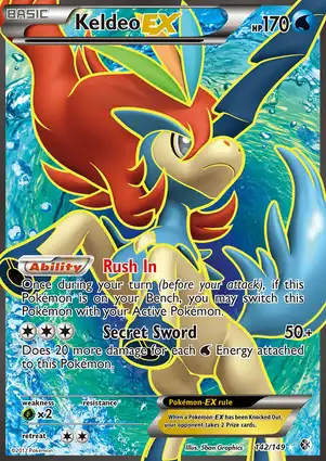 Keldeo-EX 142/149 Boundaries Crossed