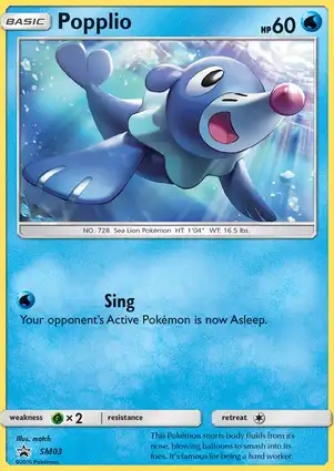 Popplio SM03 Sun & Moon Promos