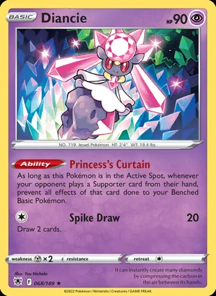 Diancie 068/189 Astral Radiance